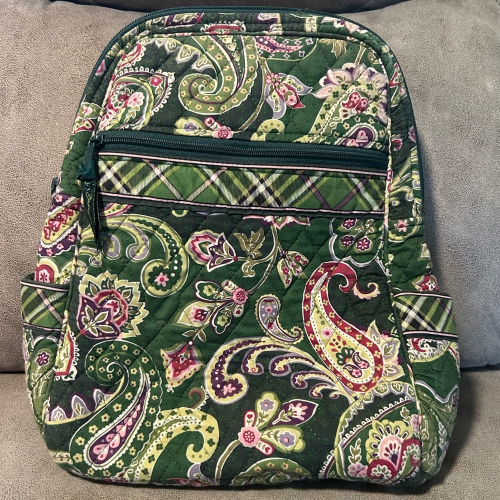 Vera Bradley Chelsea Green Backpack